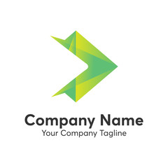 Logo Design Full color arrow direction