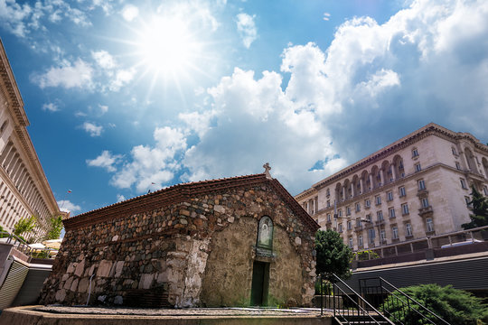 Church Saint Petka of the saddlers, ancient medieval church in the center of Sofia (Bulgaria)