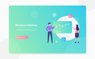 business strategy landing page design