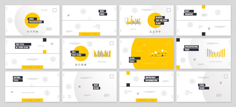 Presentation template design