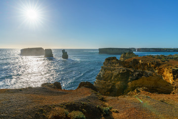 sunset at bay of islands, great ocean road, victory, australia 2