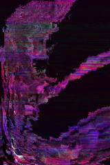 purple mixs colorful from vhs processing