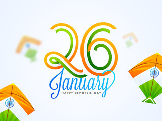 Fototapeta na wymiar Happy Indian Republic Day Concept.