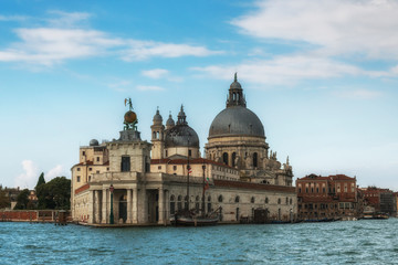 Fototapeta na wymiar Cathedral of Santa Maria della Salute. Venice, Italy.