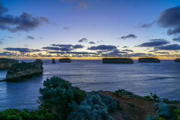 bay of islands after sunset at blue hour, great ocean road, australia 5