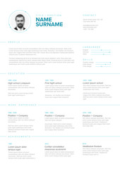 Minimalist resume cv template