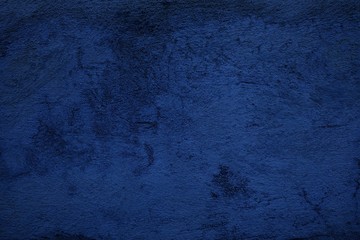 Navy Blue Grunge Concrete Wall Texture Background.