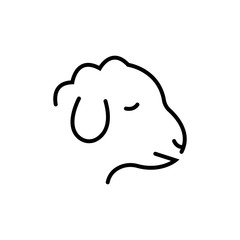 Sheep icon for web and mobile