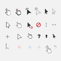 Mouse cursors big set