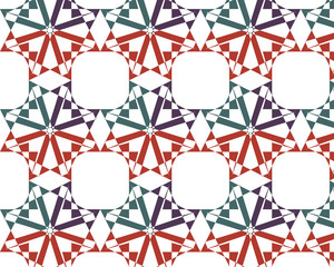 Cute geometrical textile pattern design and modern stylish wallpaper
