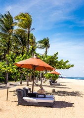 Paradise balinese sandy beach