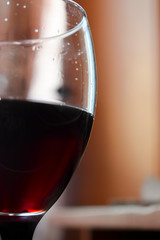 Glass of red wine