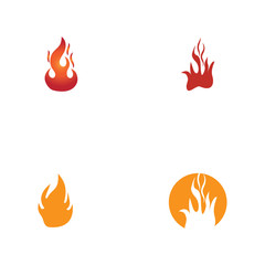 set off fire flame nature logo and symbols icons
