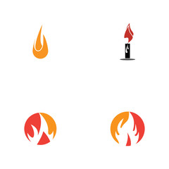 set off fire flame nature logo and symbols icons