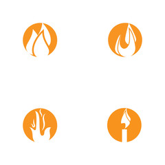 set off fire flame nature logo and symbols icons