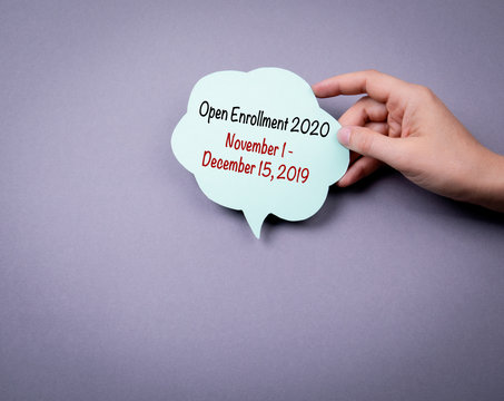 The 2020 Open Enrollment Period From November 1 To, December 15, 2019