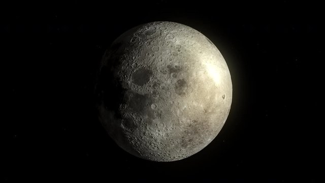 3d rendering of realistic moon phases with star background, Elements of these images furnished by NASA.