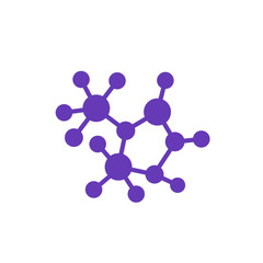decentralization, decentralized structure vector icon