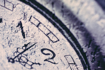 clock on old wall