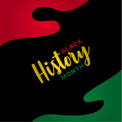 Black History Month Vector Design Template