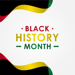 Black History Month Vector Design Template