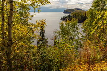 Lake Superior Scenic View In Autumn