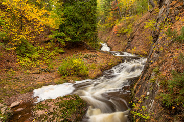 Tischer Creek Waterfall In Autumn