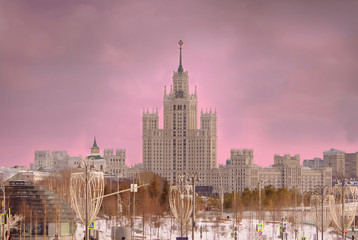 Residential house on Kotelnicheskaya embankment in Moscow 