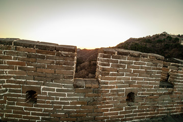 Sunrise at the Great Wall in Mutianyu, China, Asia
