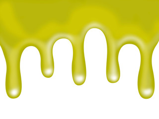 liquid smudges of green with a pearl shade.