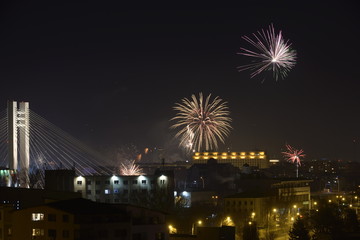 Fireworks in Bucharest