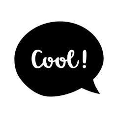 Speech bubble with cool quote