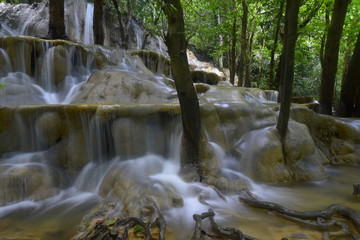 Limestone waterfall