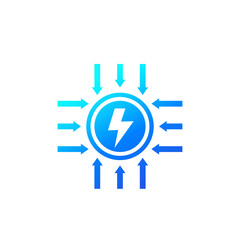 electricity and electric energy icon