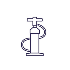 air pump icon, line vector