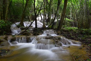 Fototapeta premium Limestone waterfall