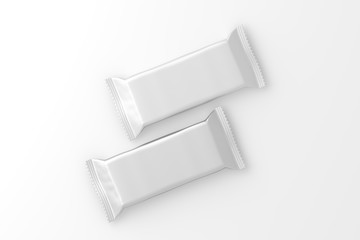 Chocolate Bar Packaging White Mockup