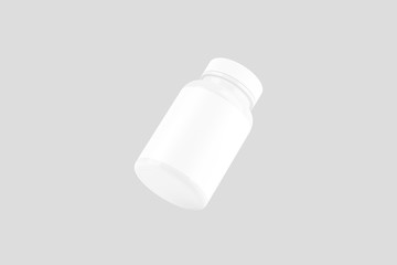 Pill Bottle White Mockup