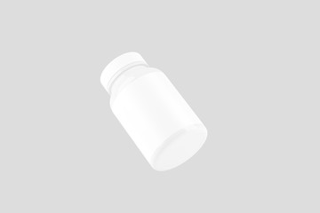 Pill Bottle White Mockup