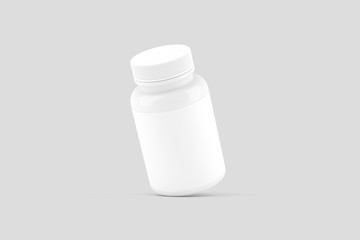 Pill Bottle White Mockup