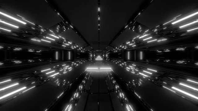 futuristic sci-fi space hangar design 3d illustration live wallpaper motion background endless looping vj loop