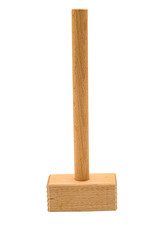 Wooden meat beater. Isolate on a white background.