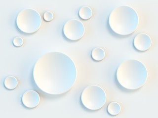 Abstract 3d backround with circular patterns 3d rendering