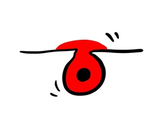 SKIN IMPERFECTION icon. Illustration Hand Drawn Brush. Flat, Icon, Sign, Logo, Symbol, Object, Graphic Design, Element.