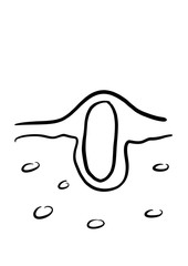 SKIN IMPERFECTION icon. Illustration Hand Drawn Brush. Flat, Icon, Sign, Logo, Symbol, Object, Graphic Design, Element.