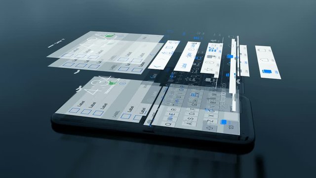 Augmented reality glitch style phone