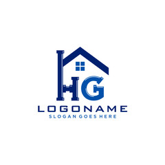 HG Initial for Plumbing Service logo icon vector