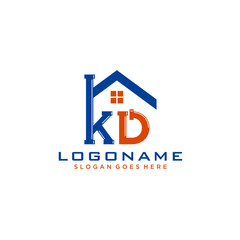 KD Initial for Plumbing Service logo icon vector