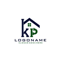 KP Initial for Plumbing Service logo icon vector