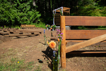 Flower on a fence